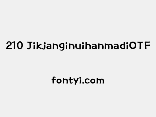 210 JikjanginuihanmadiOTF