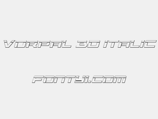 Vorpal 3D Italic