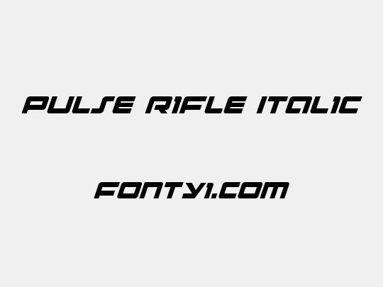 Pulse Rifle Italic