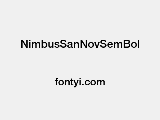 NimbusSanNovSemBol