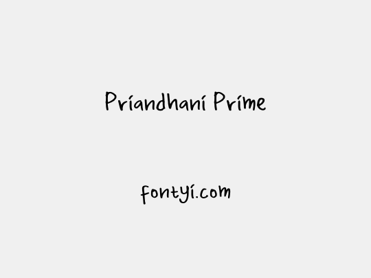 Priandhani Prime