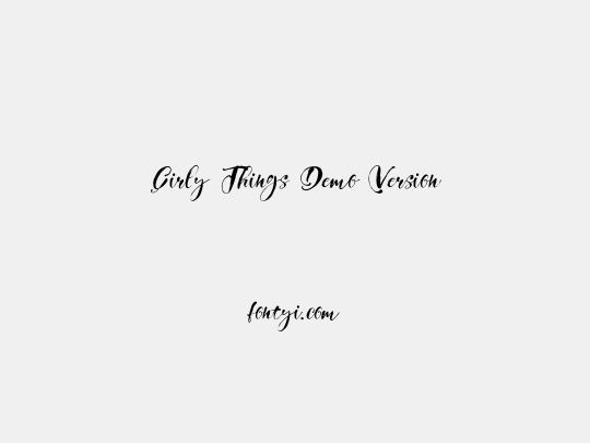 Girly Things Demo Version