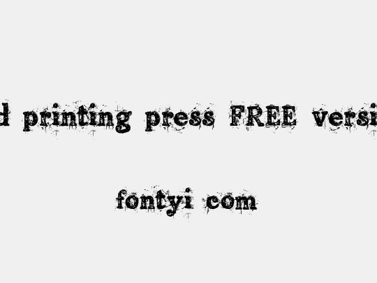 Old printing press_FREE-version