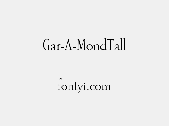Gar-A-MondTall
