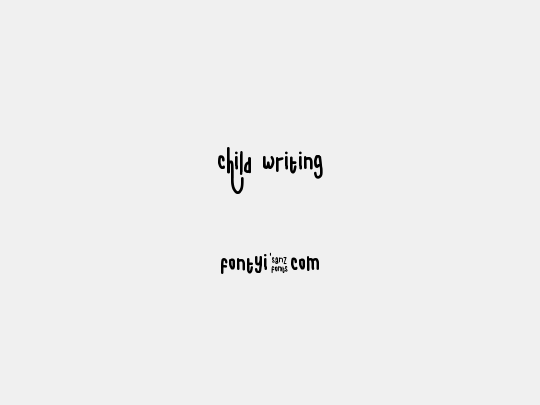 child writing