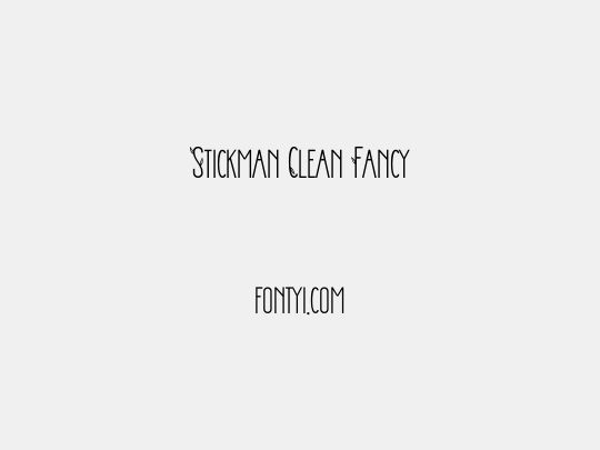 Stickman Clean Fancy