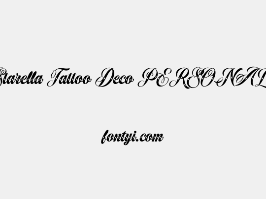 Starella Tattoo Deco PERSONAL