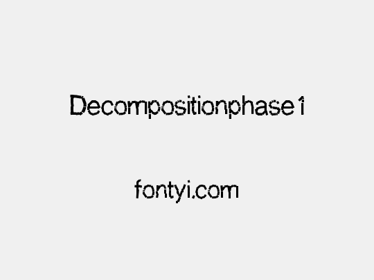 Decompositionphase1