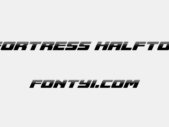 Cruiser Fortress Halftone Italic