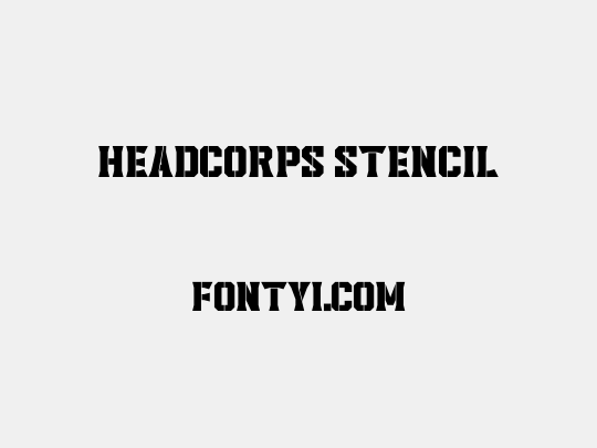 Headcorps Stencil