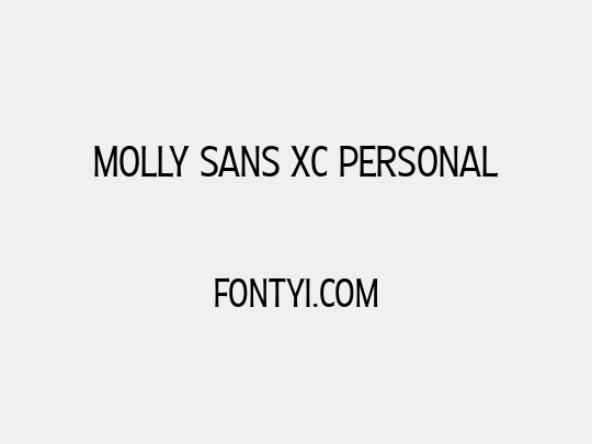 Molly Sans XC PERSONAL