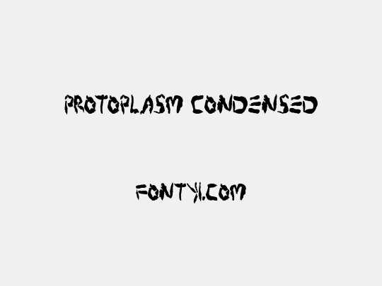 Protoplasm Condensed