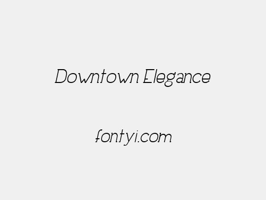 Downtown Elegance