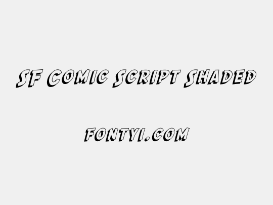 SF Comic Script Shaded