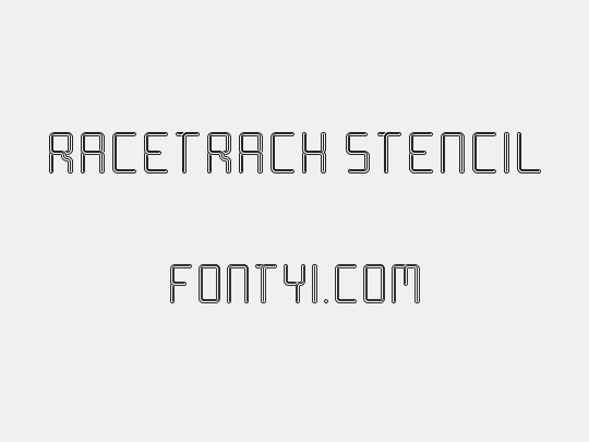 Racetrack Stencil