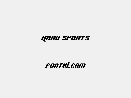 Hard Sports