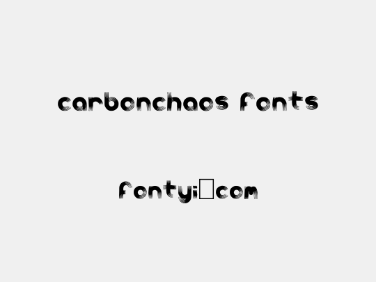 carbonchaos fonts