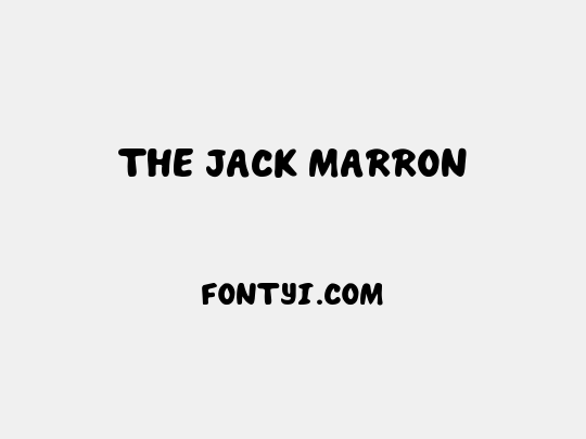 THE JACK MARRON