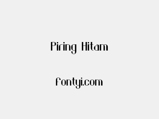 Piring Hitam