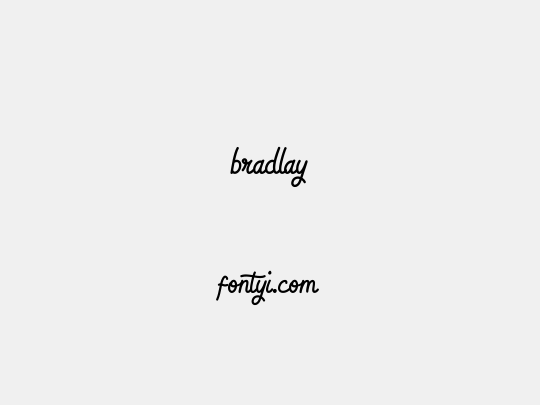 bradlay