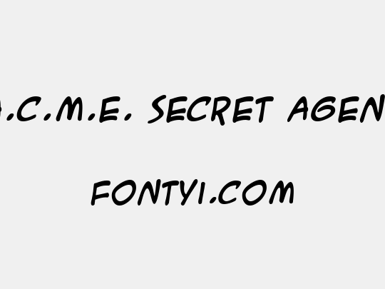 A.C.M.E. Secret Agent