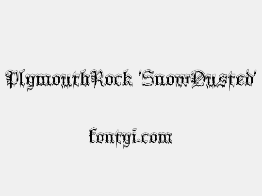 PlymouthRock 'SnowDusted'