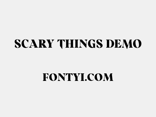 Scary Things DEMO