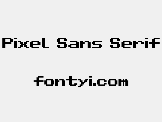 Pixel Sans Serif