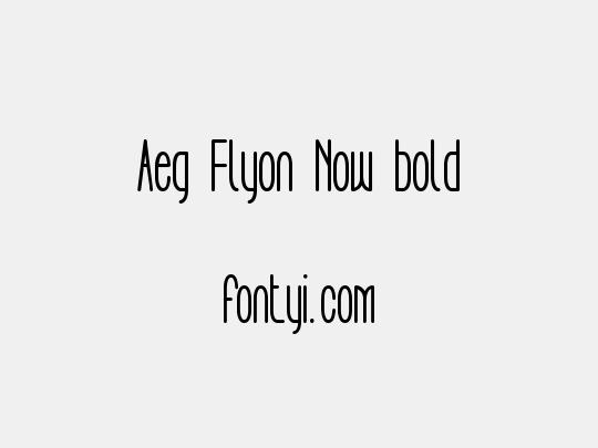 Aeg Flyon Now bold