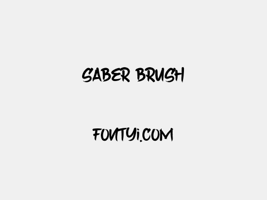Saber Brush