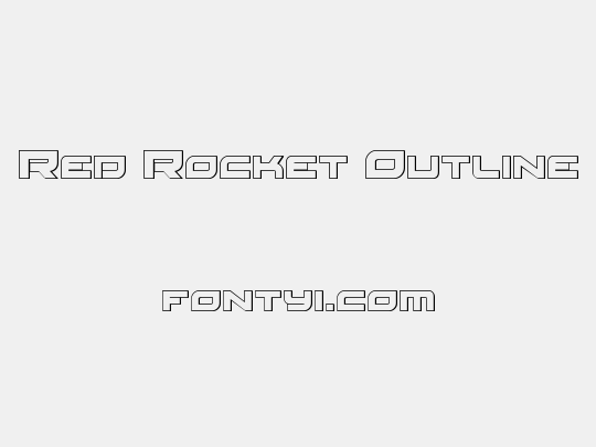 Red Rocket Outline