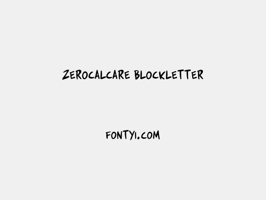 Zerocalcare Blockletter