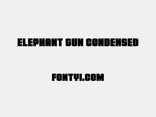 Elephant Gun Condensed