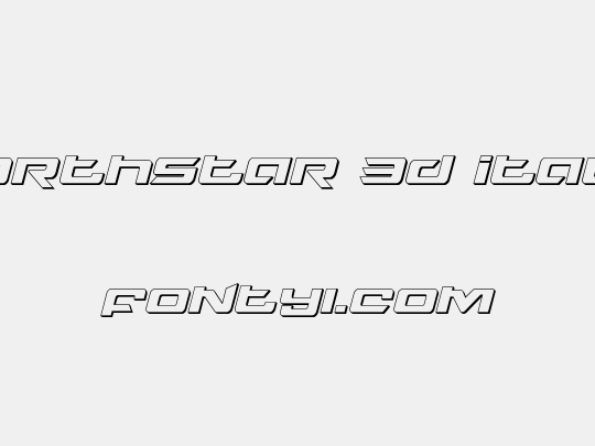 Northstar 3D Italic