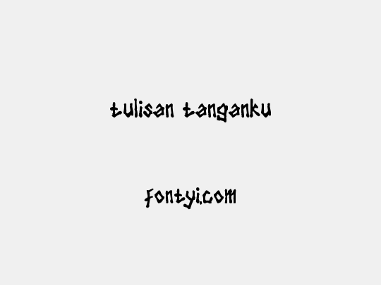 tulisan tanganku