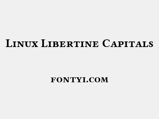 Linux Libertine Capitals