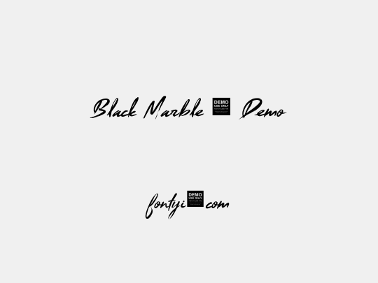 Black Marble - Demo