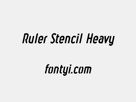Ruler Stencil Heavy