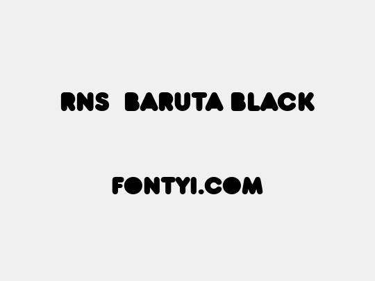 RNS  BARUTA BLACK