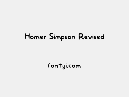 Homer Simpson Revised
