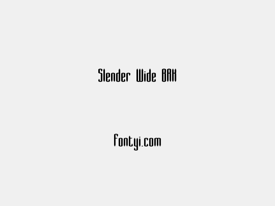Slender Wide BRK