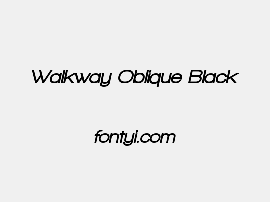 Walkway Oblique Black