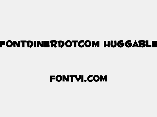 Fontdinerdotcom Huggable