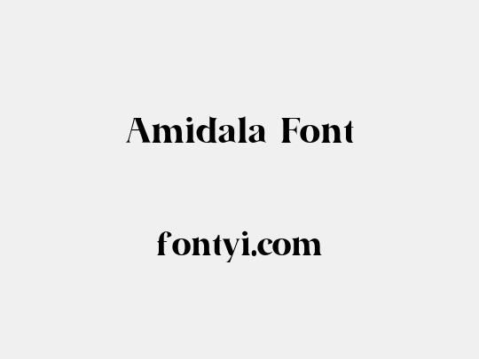 Amidala Font