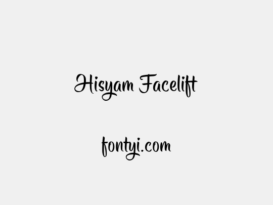 Hisyam Facelift