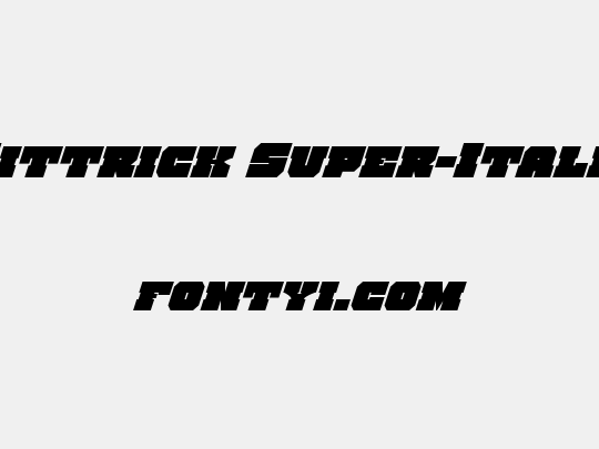 Kittrick Super-Italic