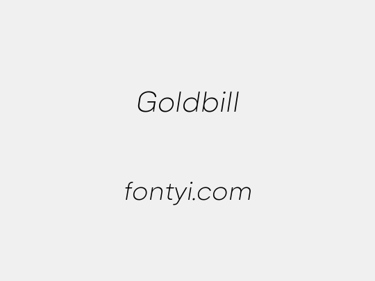 Goldbill