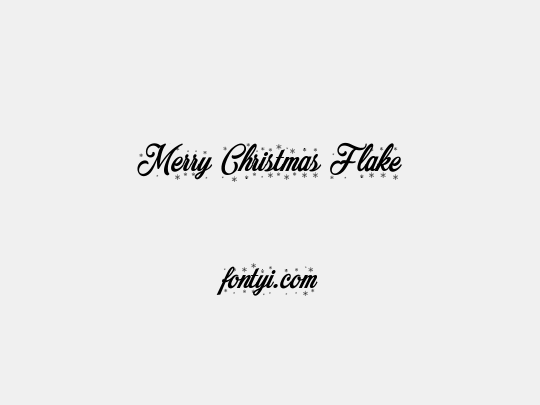 Merry Christmas Flake