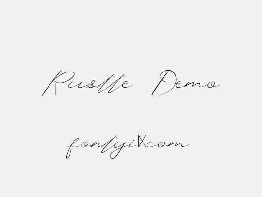 Rustte Demo