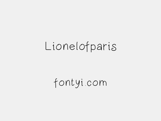 Lionelofparis